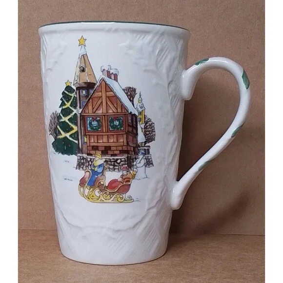 Mikasa English Countryside "SLEIGH RIDE" Cappuccino Mug In Box - Picture 7 of 8